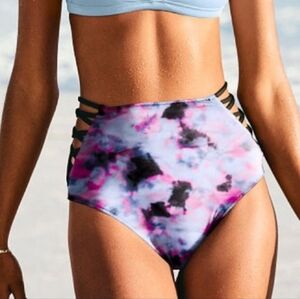 NWT Victoria's Secret‎ Multicolor High Waist Bikini Bottoms Sz Large